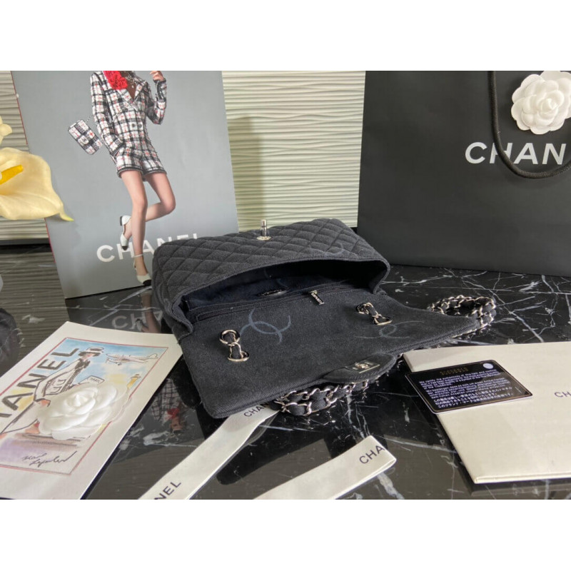 Replica Chanel Denim Classic Flap Medium Bag As2071