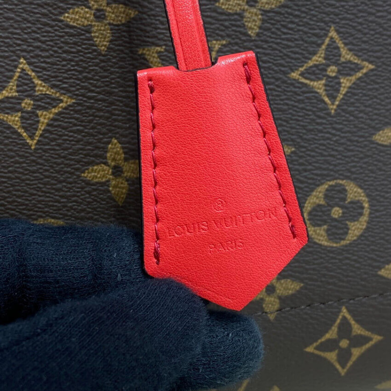 Replica Louis Vuitton Monogram Canvas Flower Tote M43553 Red