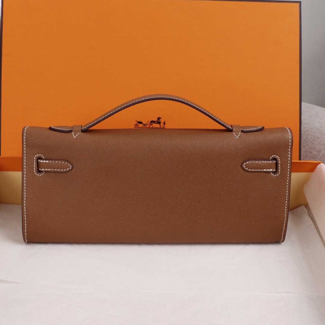 Replica Hermes Aaa-Kelly Cut Pochette Black/Brown/Blue