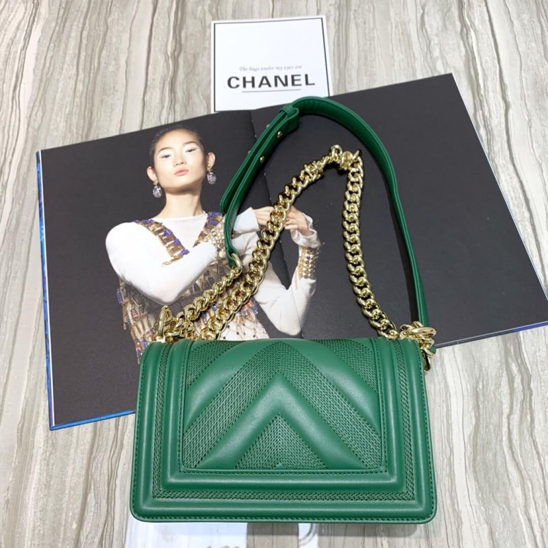 Replica Chanel Calfskin Small Boy Chanel Handbag A67085