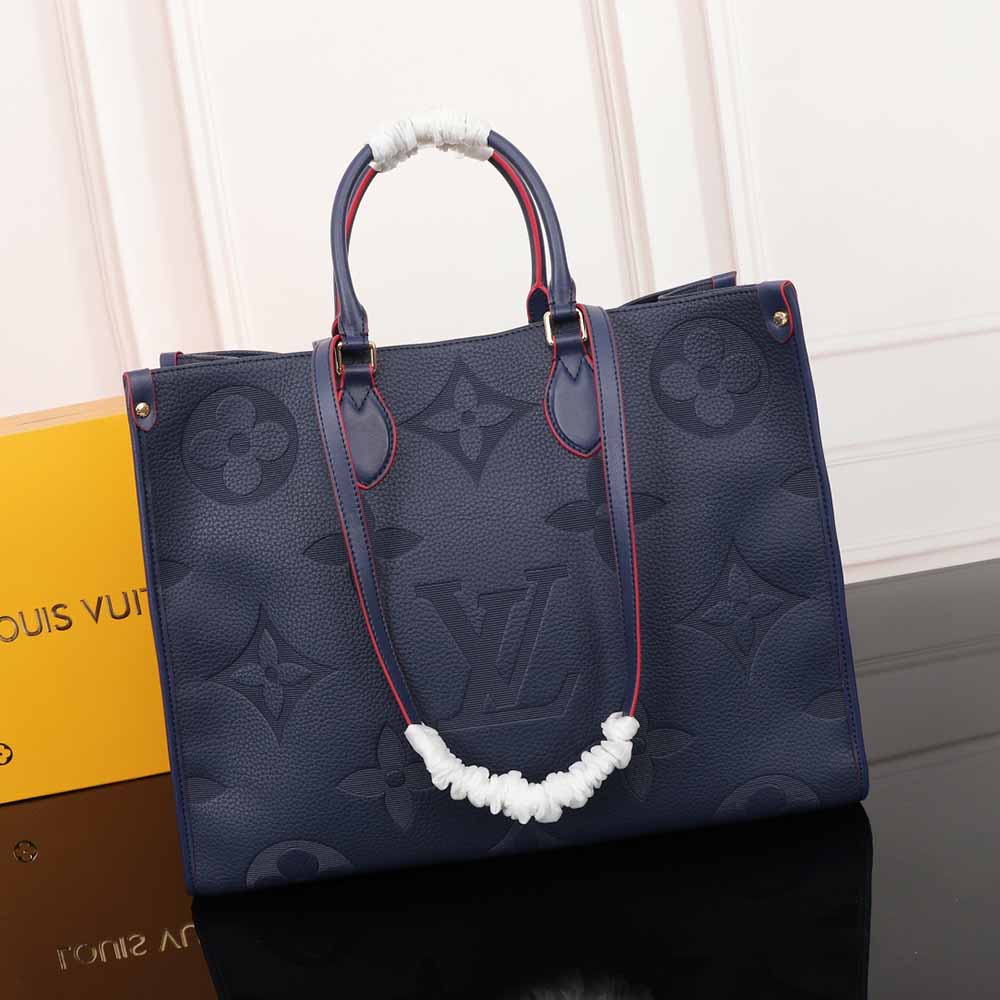Replica Louis Vuitton Onthego Gm-M45320 41Cm Blk/Blue/Red