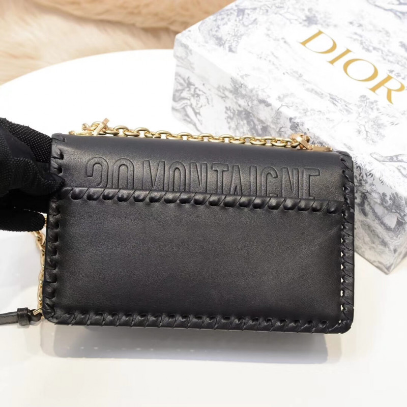 Replica Christian Dior 30 Montaigne Calfskin Flap Chain Bag M9220