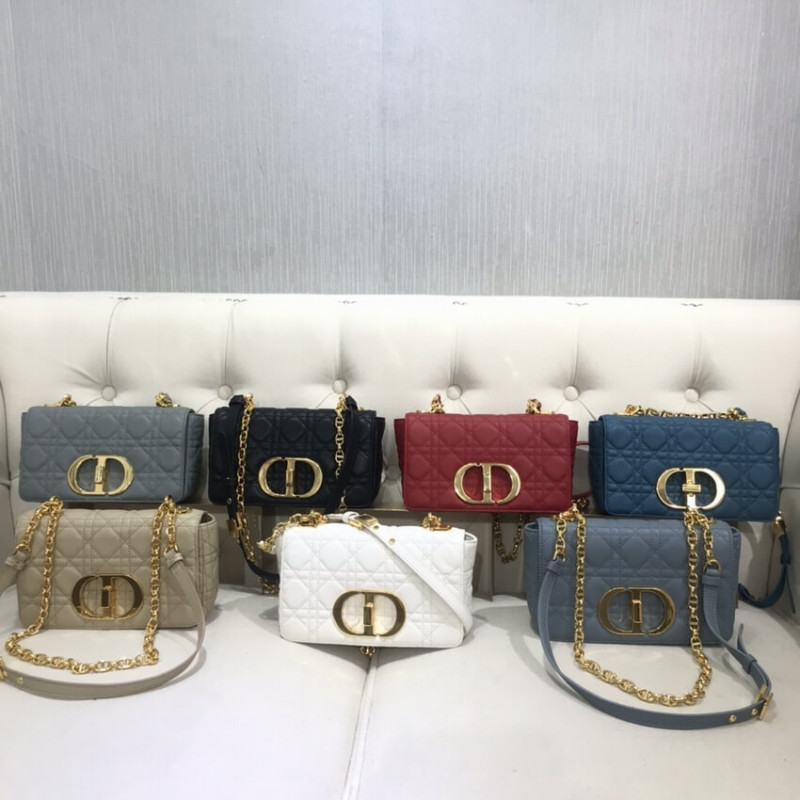 Replica Dior Small Caro Bag Supple Cannage Calfskin M9241