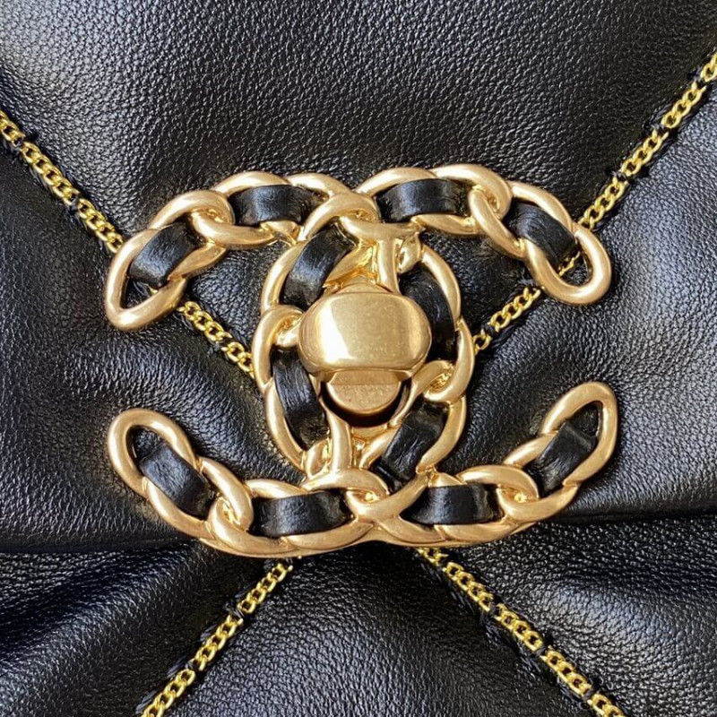 Replica Chanel 19 Flap Bag Black As1160 B03215