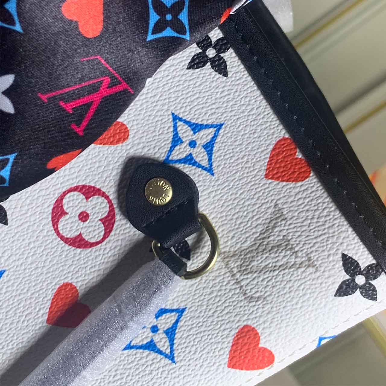 Replica Louis Vuitton Game On Neverfull Mm M57462 Black/White