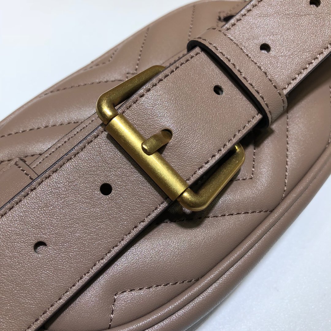 Replica Gucci Marmont Matelasse Leather Belt Bag 476434