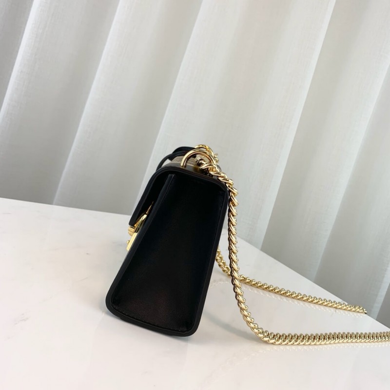 Replica Gucci Padlock Small Gg Shoulder Bag 432182 Black