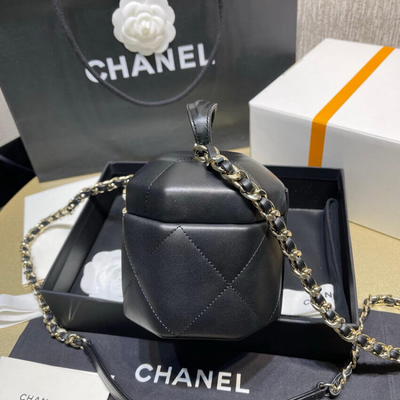 Replica Chanel Lambskin Small Vanity Case As2630 Black