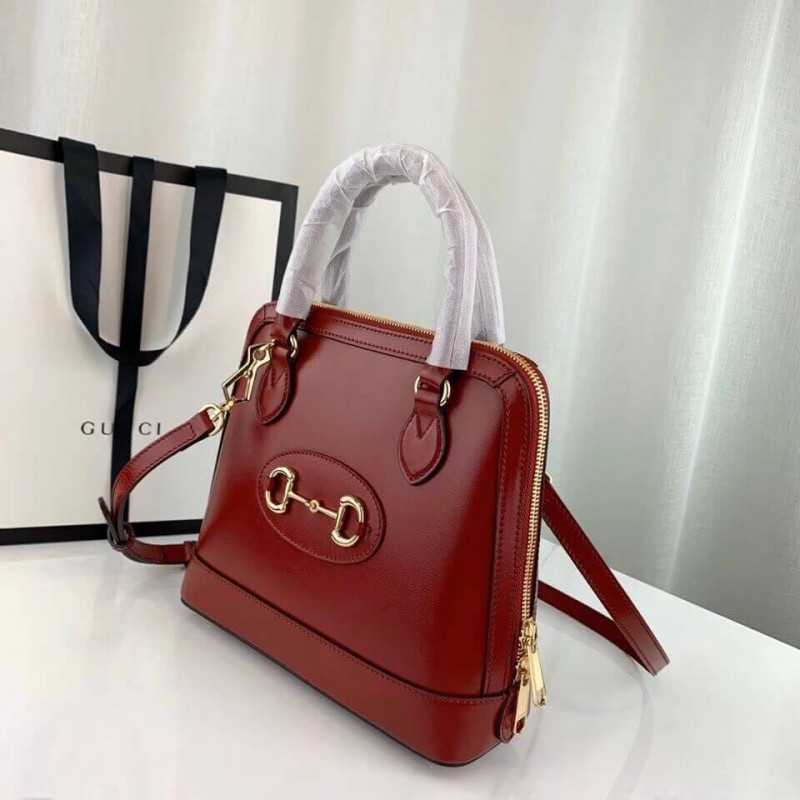 Replica Gucci 1955 Horsebit Leather Small Top Handle Bag 621220