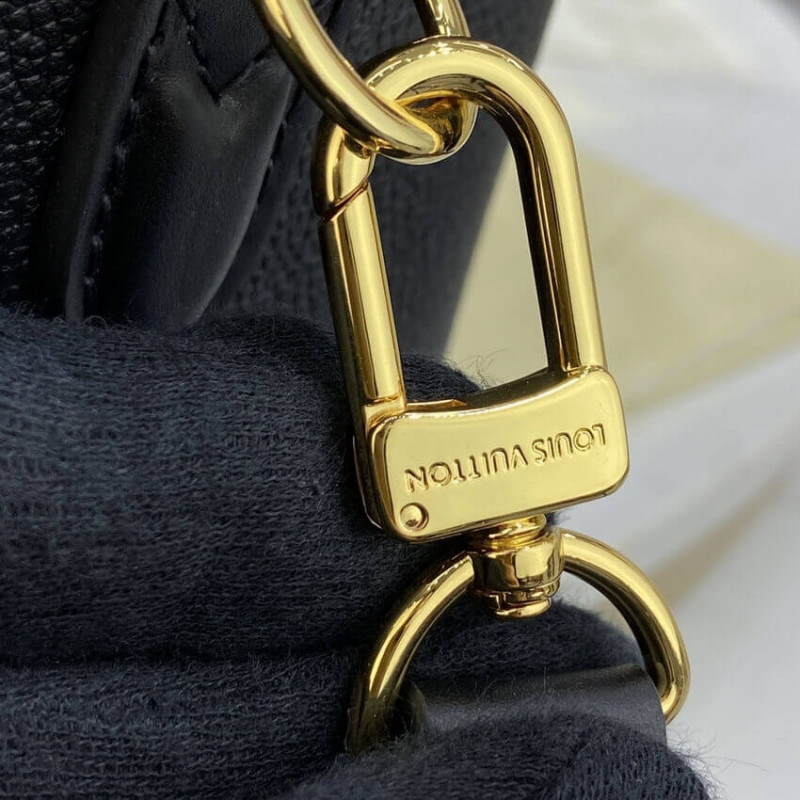 Replica Louis Vuitton Monogram Empreinte Speedy Bandouliere 25 Black