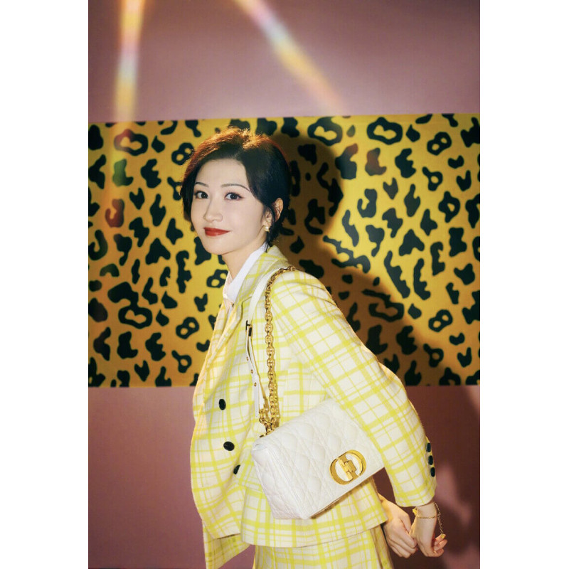 Replica Christian Dior Medium Caro Bag Warm Taupe Supple Cannage Calfskin M9242