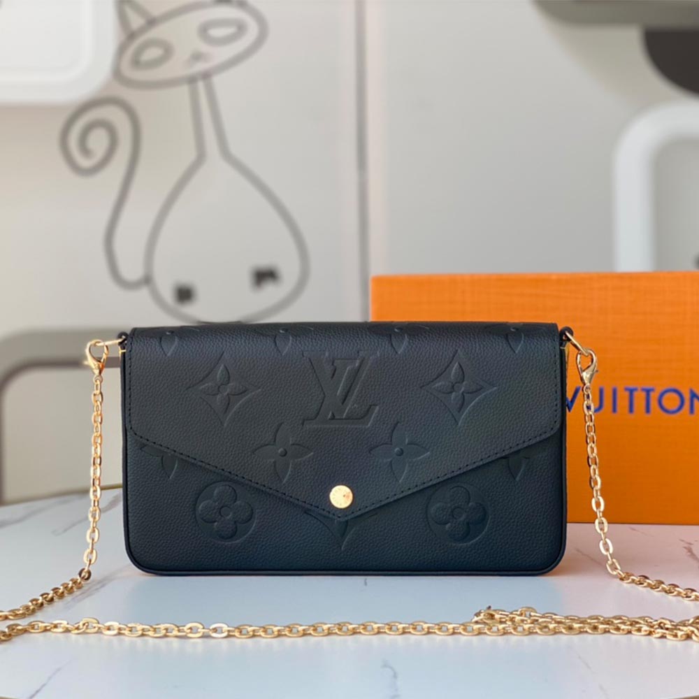 Replica Louis Vuitton Aaa-Leopard Felicie Pochette M64065