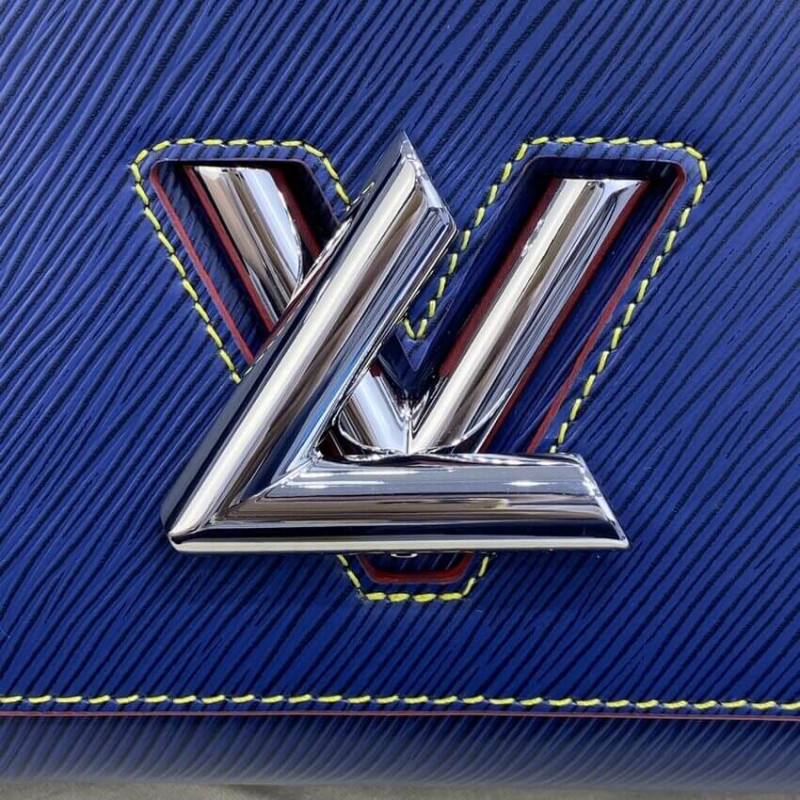 Replica Louis Vuitton Epi Leather Twist Mm M50282 Navy Blue/Red