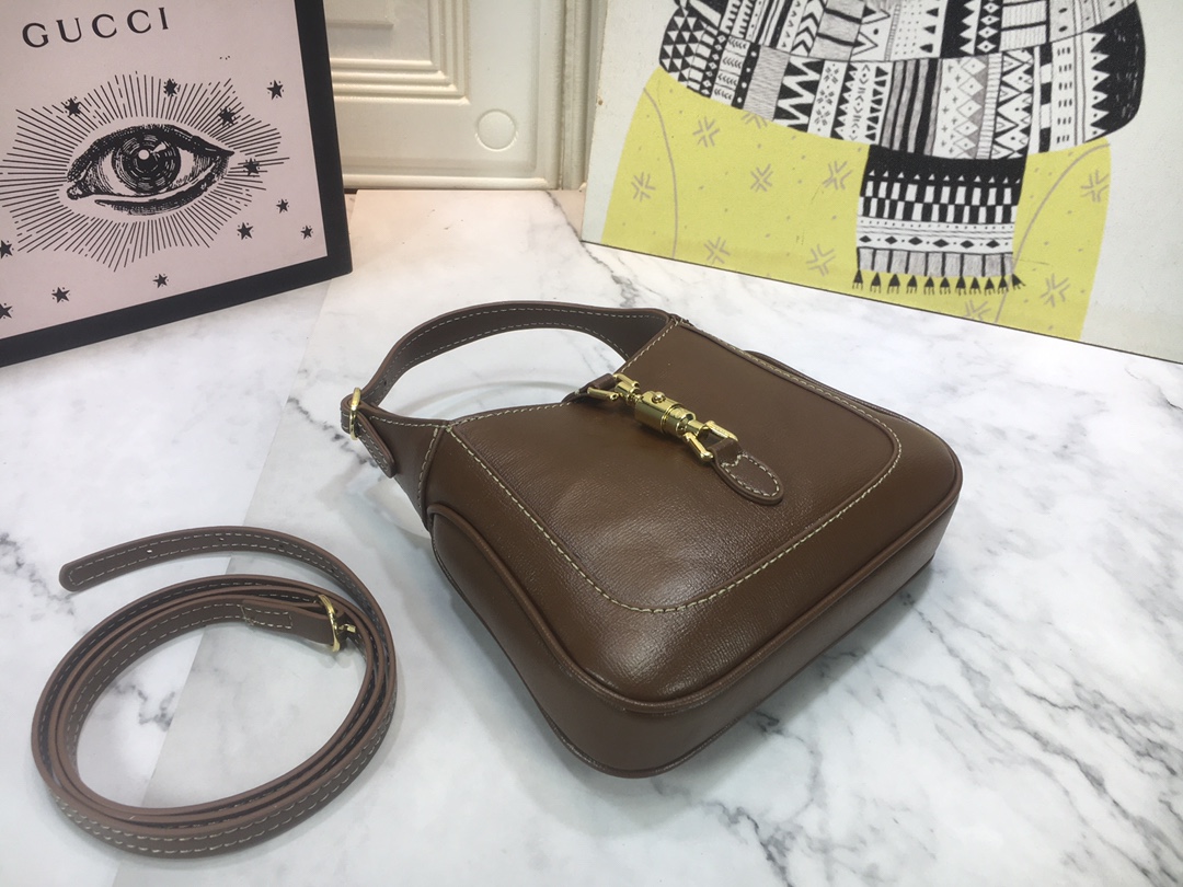 Replica Gucci Jackie 1961 Mini Hobo Bag 637092 Solid