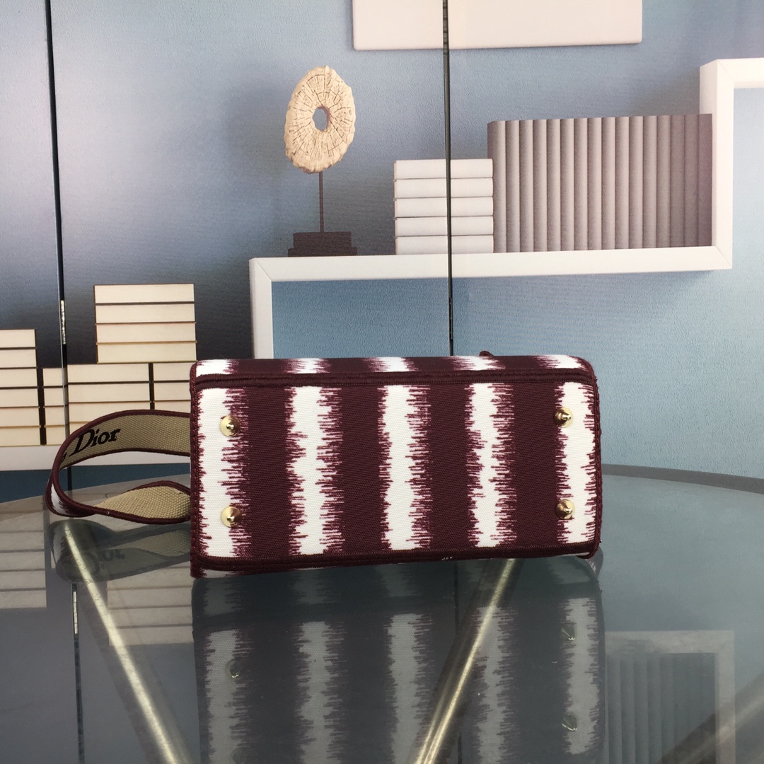 Replica Dior Medium Lady D-Lite Bag Blue/Red/O