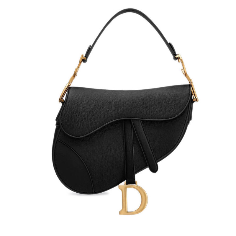 Replica Christian Dior Saddle Bag In Grained Calfskin M0446