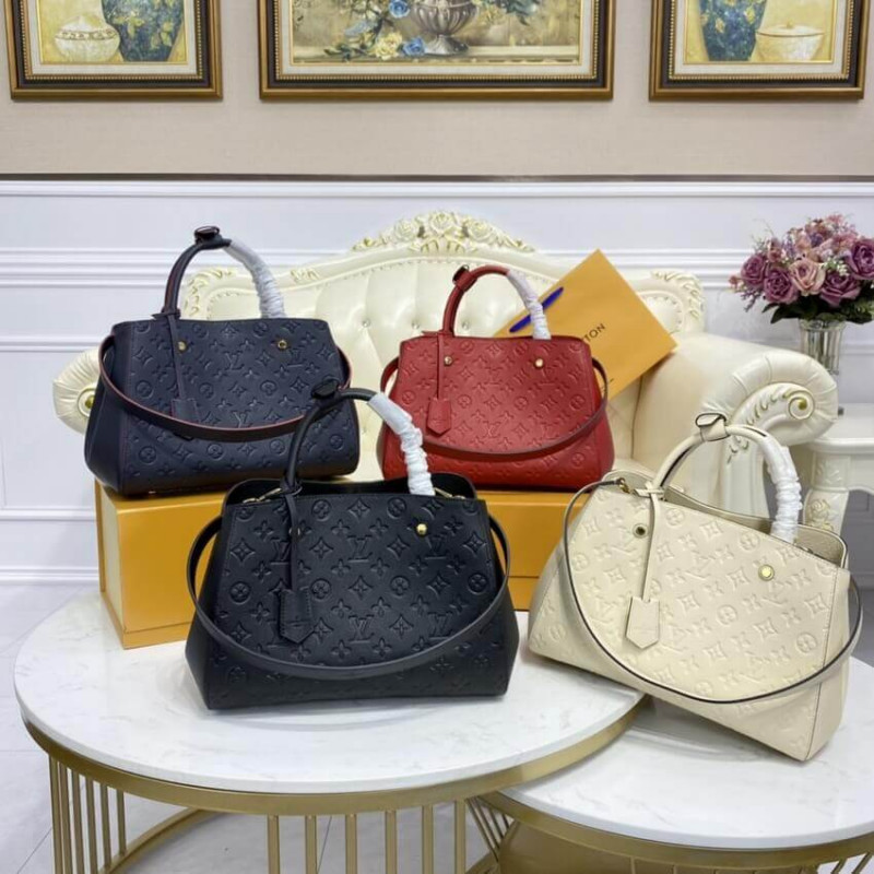 Replica Louis Vuitton Monogram Empreinte Leather Montaigne Mm M41048
