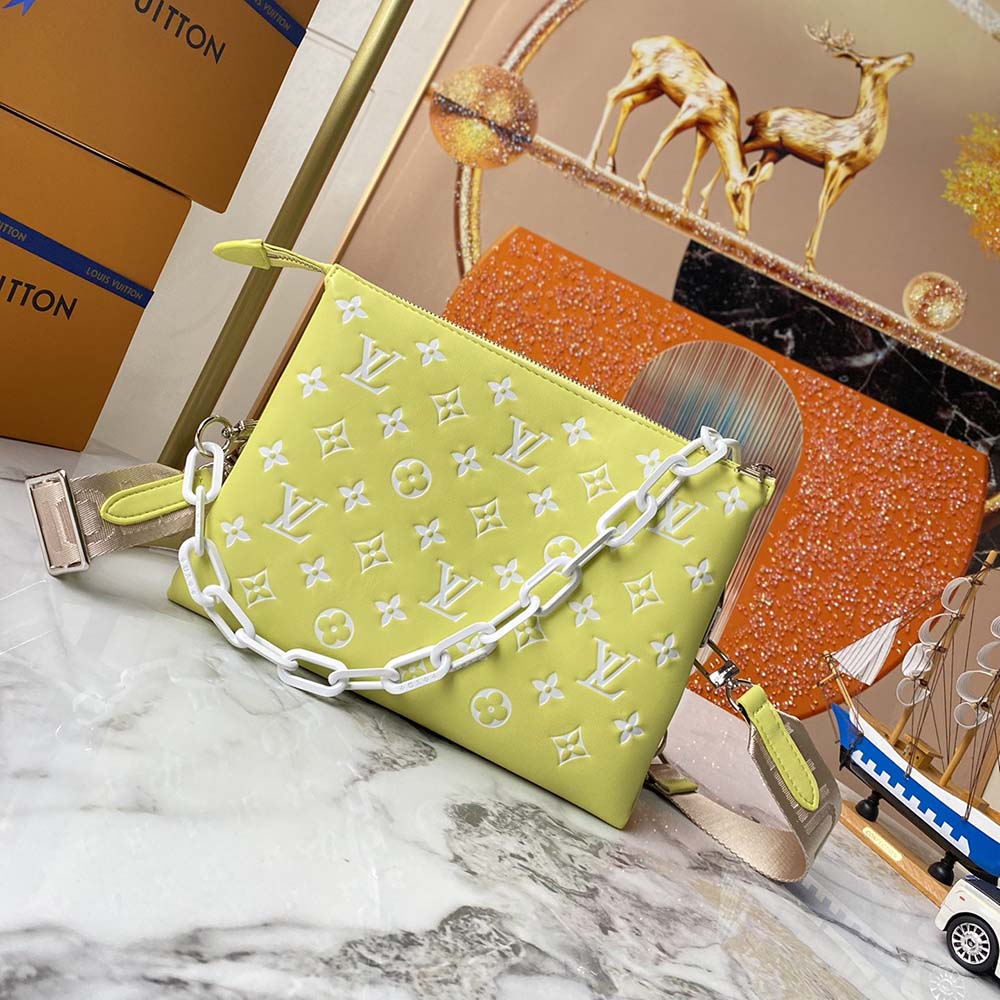 Replica Louis Vuitton Coussin Pm Handbag- Red/Yellow