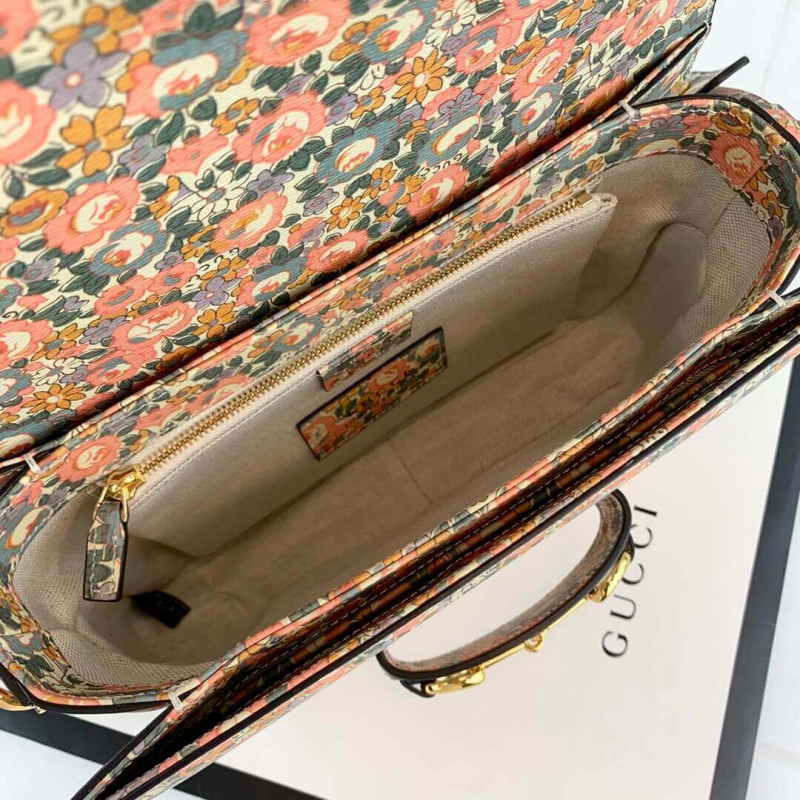 Replica Gucci Horsebit 1955 Liberty London Bag 602204