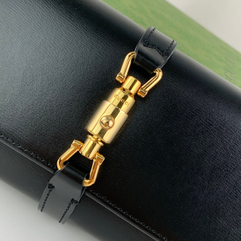 Replica Gucci Jackie 1961 Calfskin Chain Wallet 652681