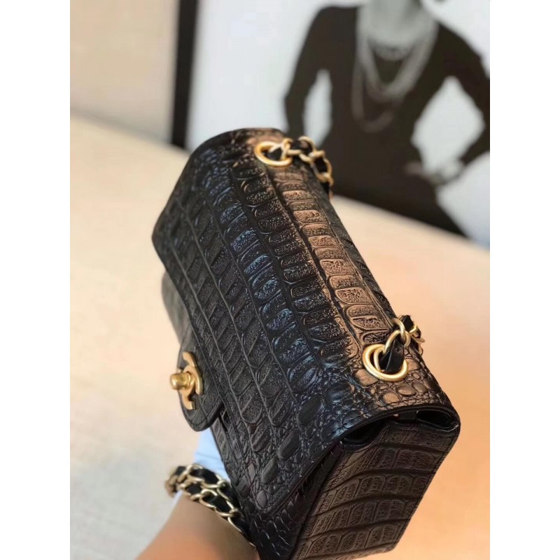 Replica Chanel Alligator Flap Classic Bag 1116