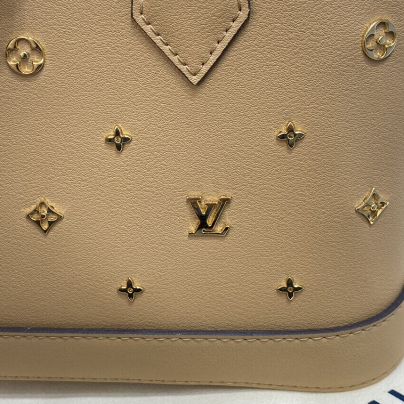 Replica Louis Vuitton Alma Bb Monogram Metal In Beige M58638