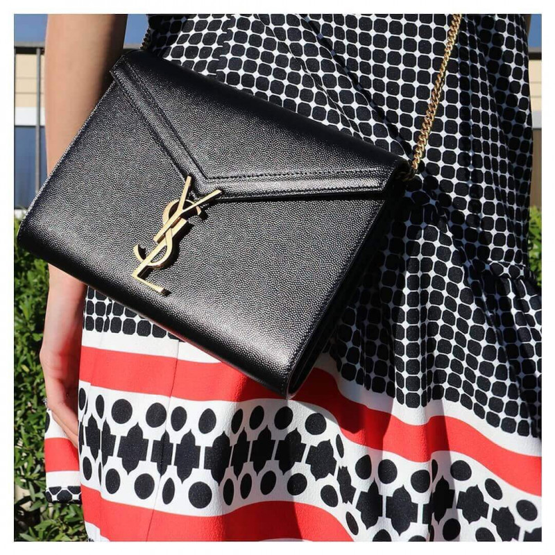 Replica Ysl Saint Laurent Cassandra Wallet On Chain In Grain Leather 582334