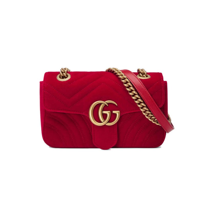 Replica Gucci Gg Marmont Velvet Shoulder Bag 446744