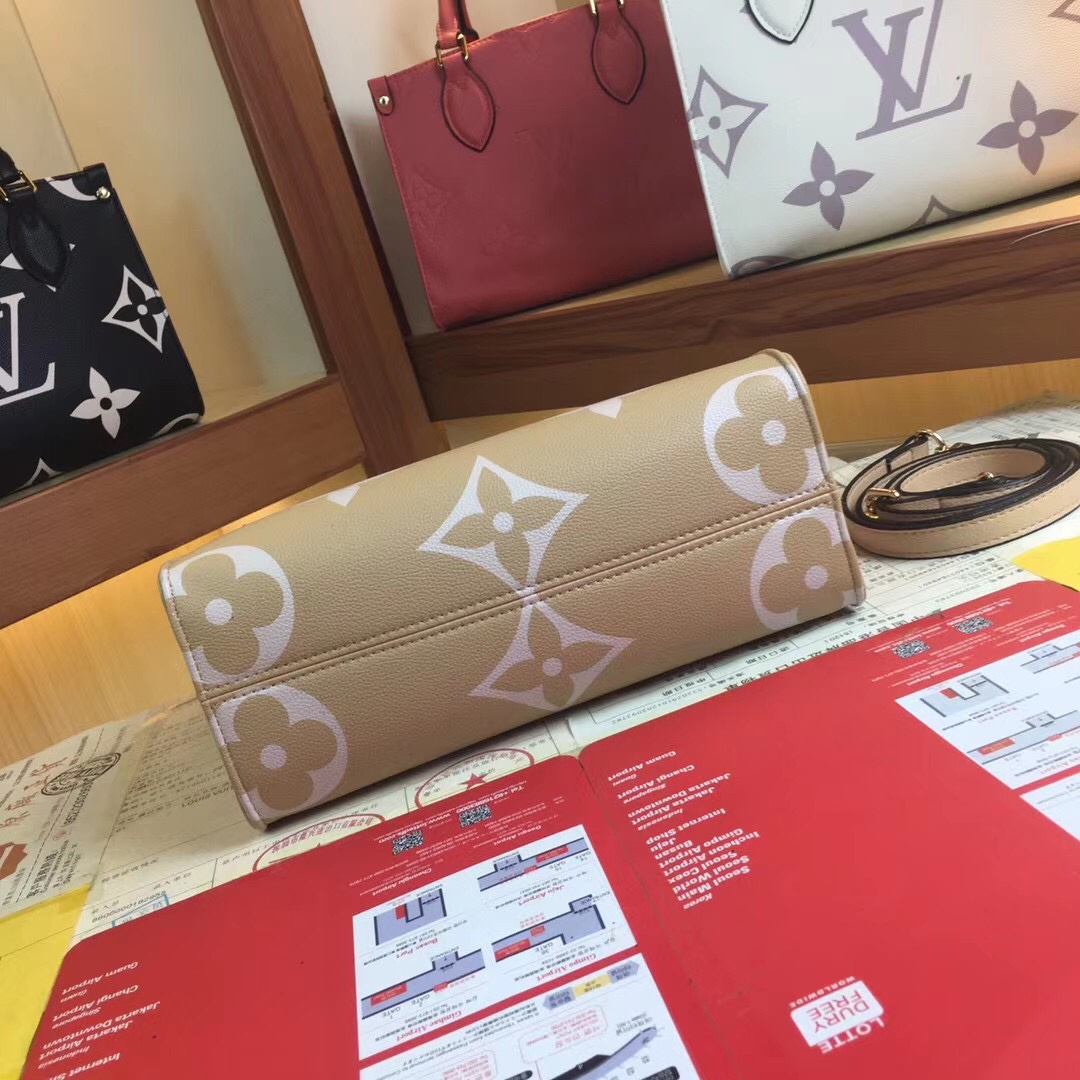 Replica Louis Vuitton Onthego Pm M45659 Black/White/Beige