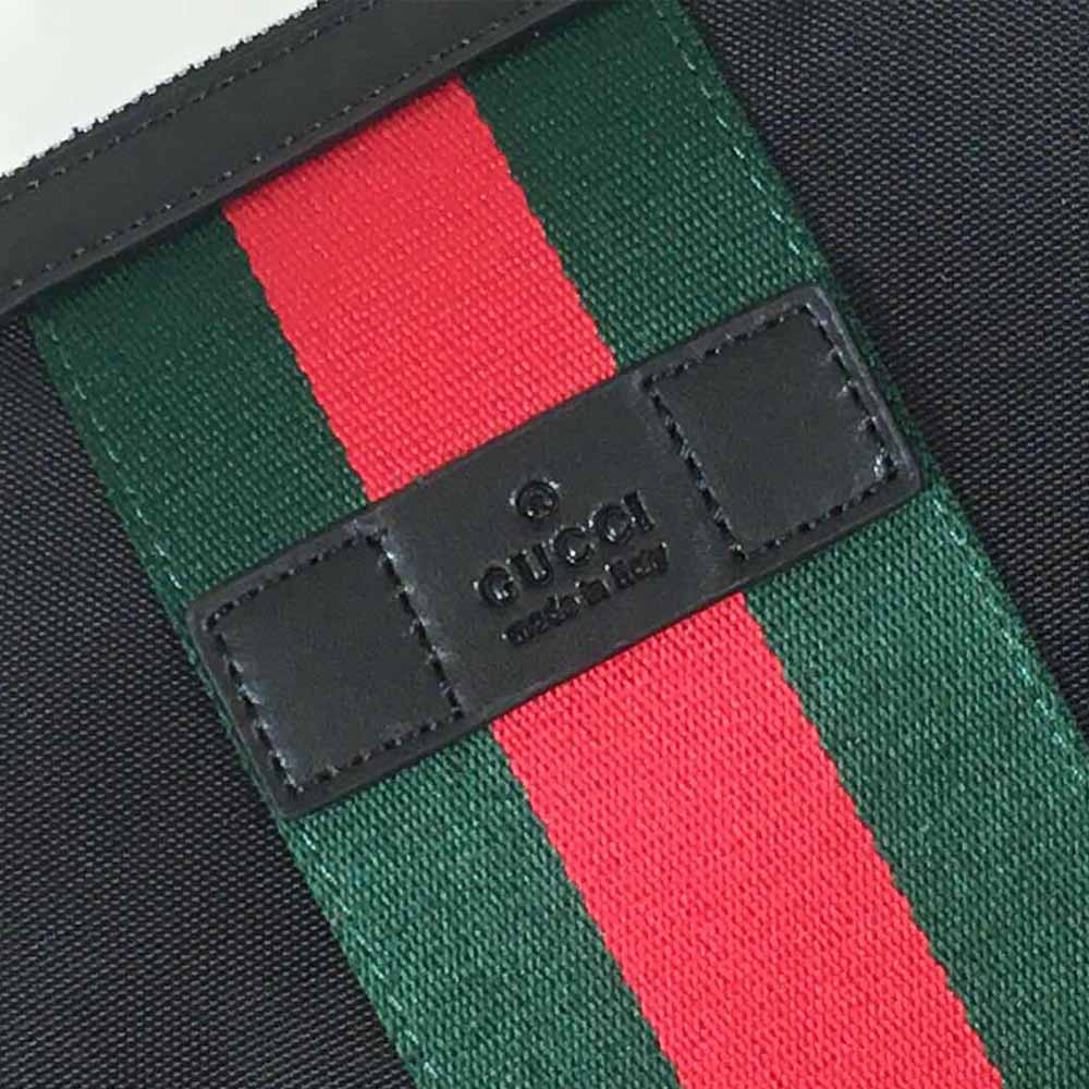 Replica Gucci Shoulder Crossbody Bag Black/Grey 387111