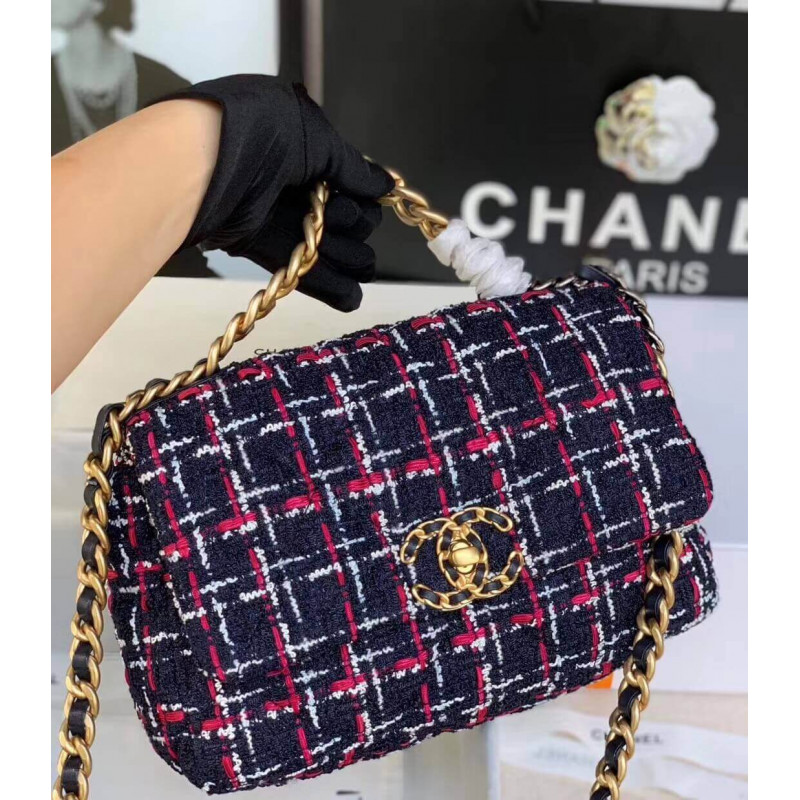 Replica Chanel 19 Flap Bag In Tweed As1160
