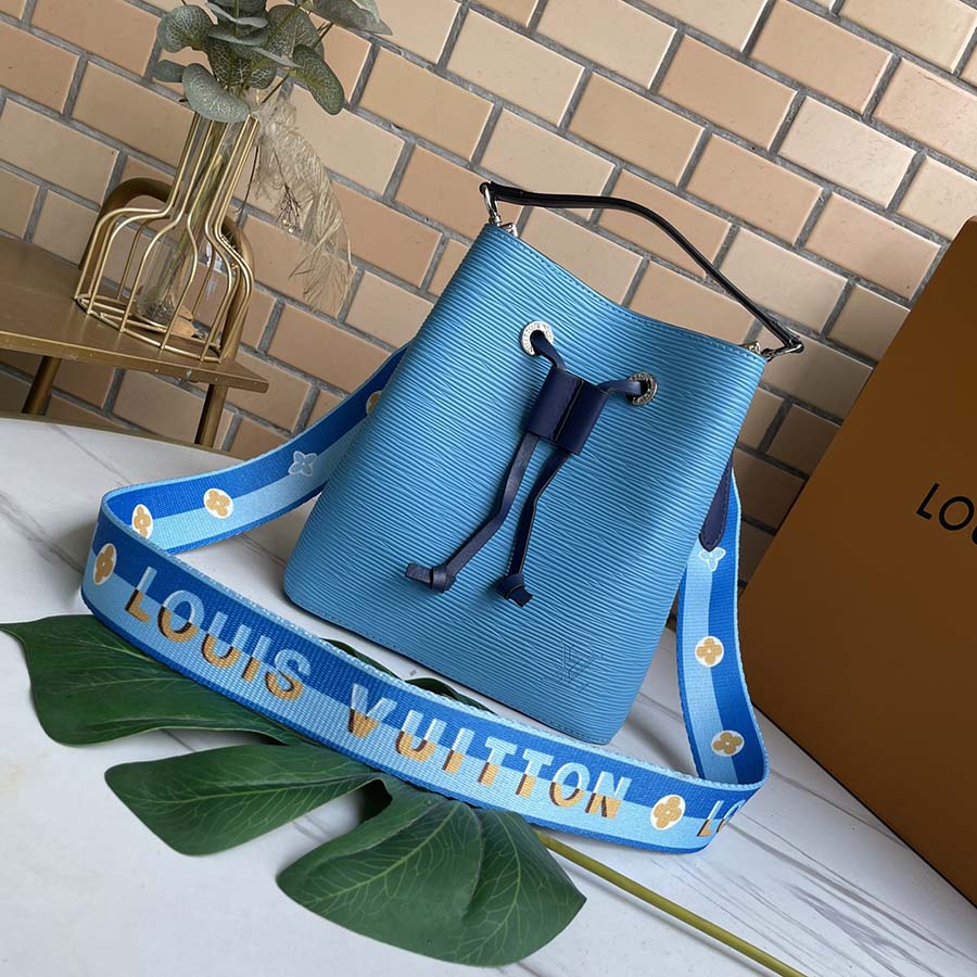 Replica Louis Vuitton Neonoe Bb Blue/Beige/Orange
