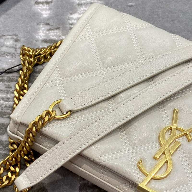 Replica Saint Laurent Becky Chain Wallet In Quilted Lambskin 585031