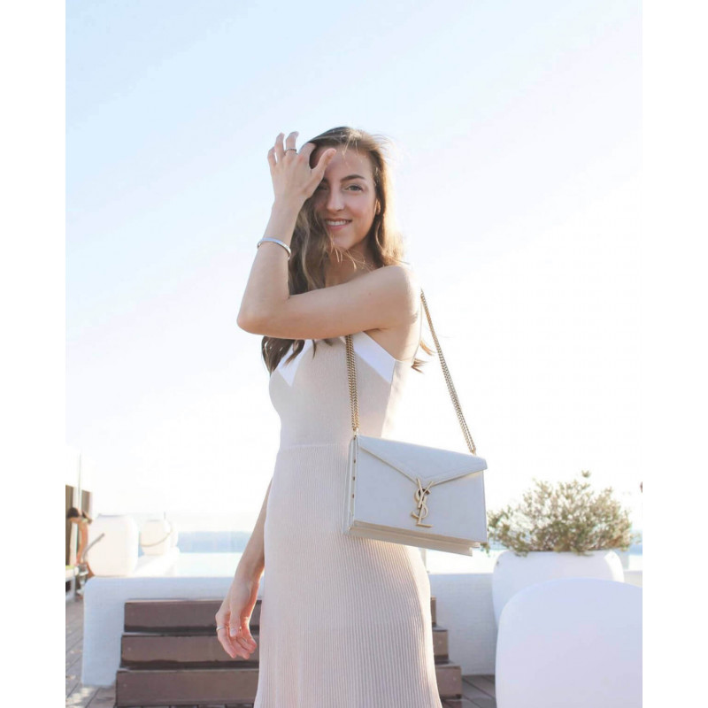 Replica Ysl Saint Laurent Cassandra Monogram Clasp Bag In Grain Leather 532750