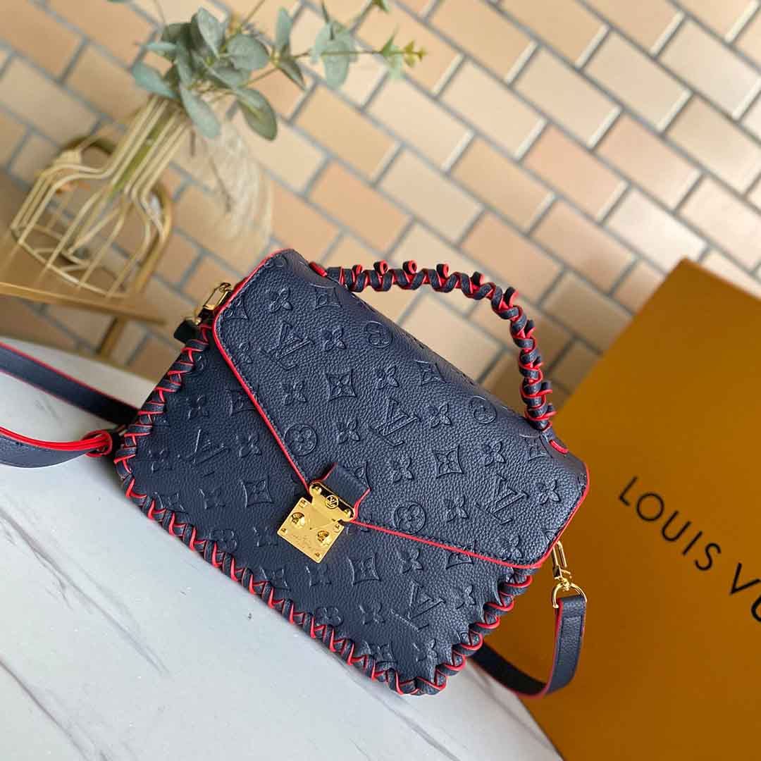 Replica Louis Vuitton Pochette Metis M44881 Navy Blue/Beige/White