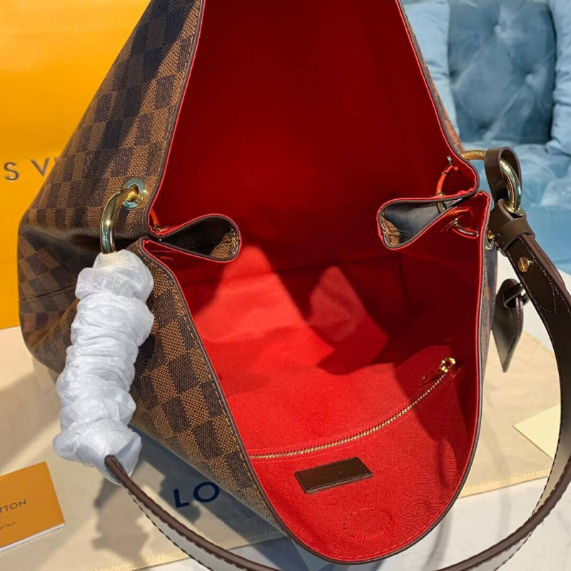 Replica Louis Vuitton Damier Ebene Canvas Graceful Mm N44045