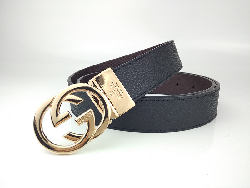 Replica Gucci Belt G334-75 Gold 34Mm
