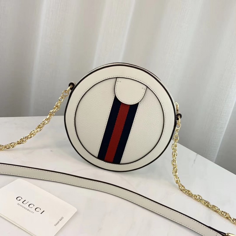 Replica Gucci Ophidia Mini Round Shoulder Bag 550618