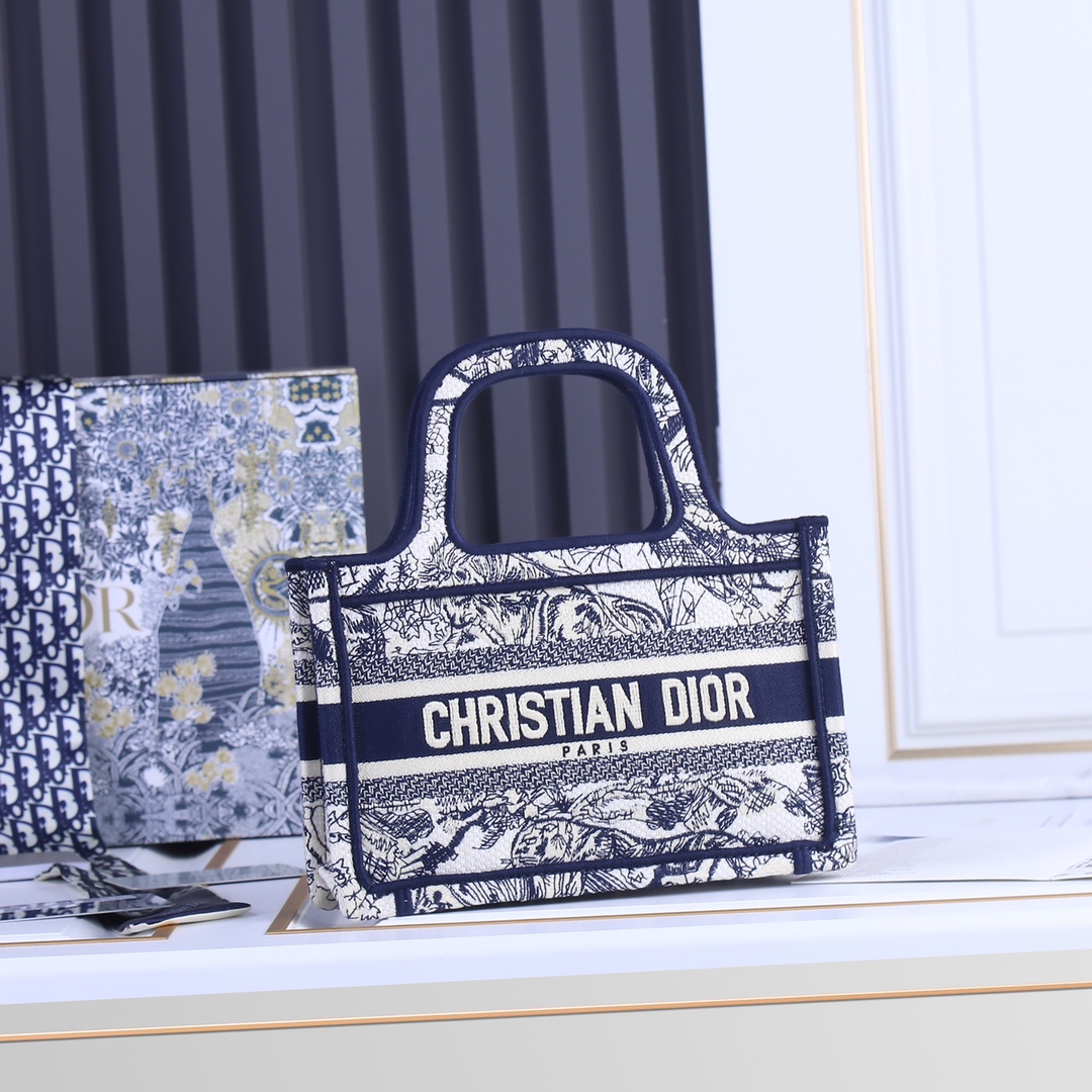 Replica Dior Toile De Jouy Mini Book Tote