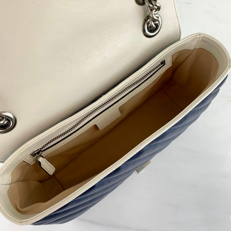 Replica Gucci Gg Marmont Small Shoulder Bag 443497 Blue