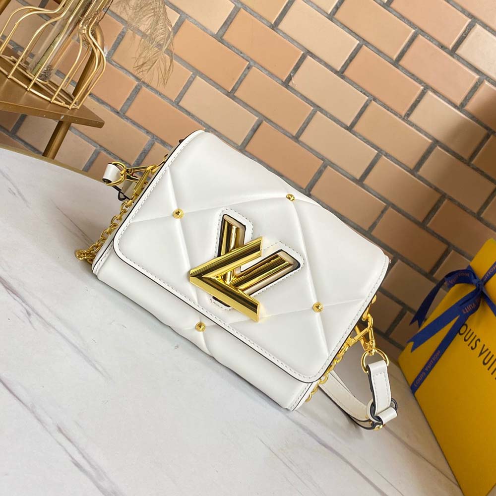 Replica Louis Vuitton Twist Pm- Black/Brown/White