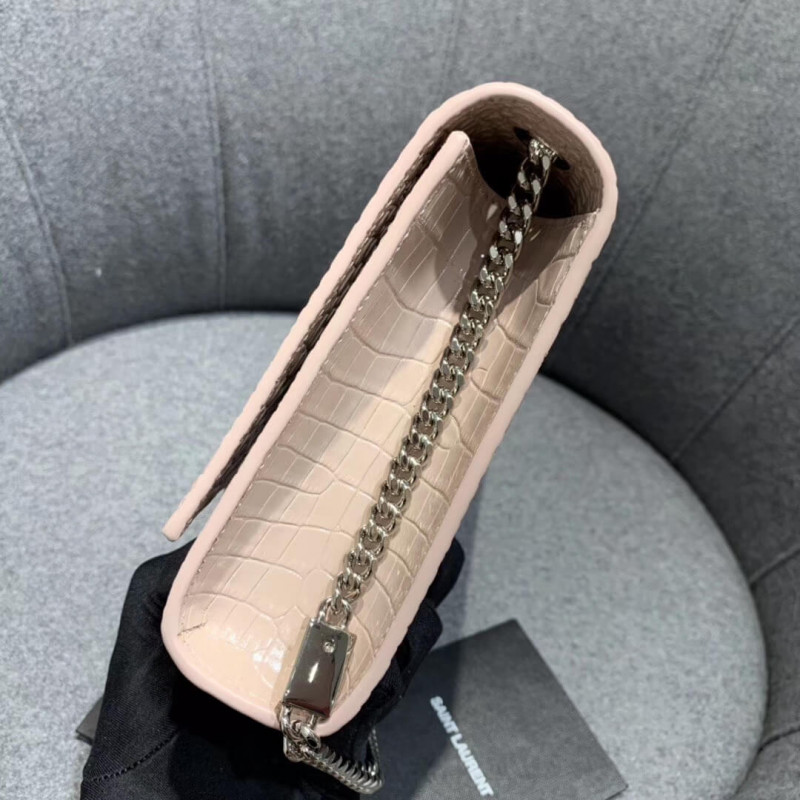 Replica Saint Laurent Medium Kate Tassel Chain Bag In Crocodile Leather 354119