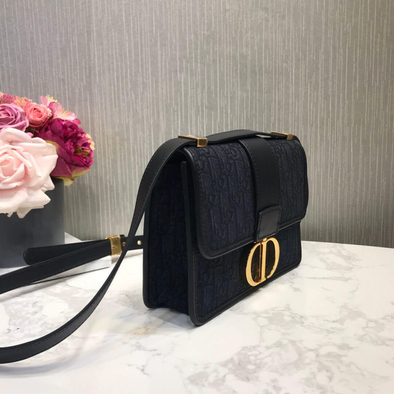 Replica Christian Dior 30 Montaigne Bag Oblique Jacquard M9203