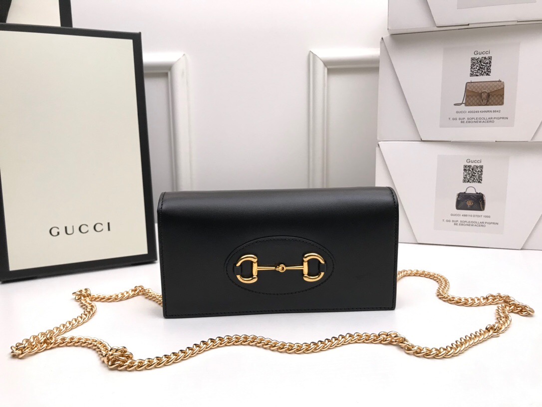 Replica Gucci Horsebit 1955 Wallet With Chain