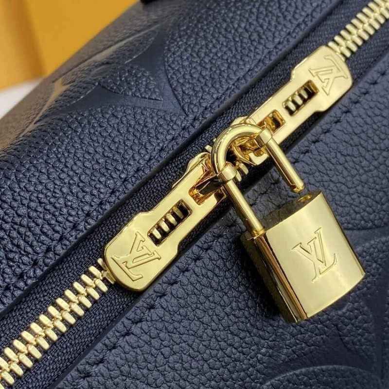 Replica Louis Vuitton Monogram Empreinte Speedy Bandouliere 25 Black