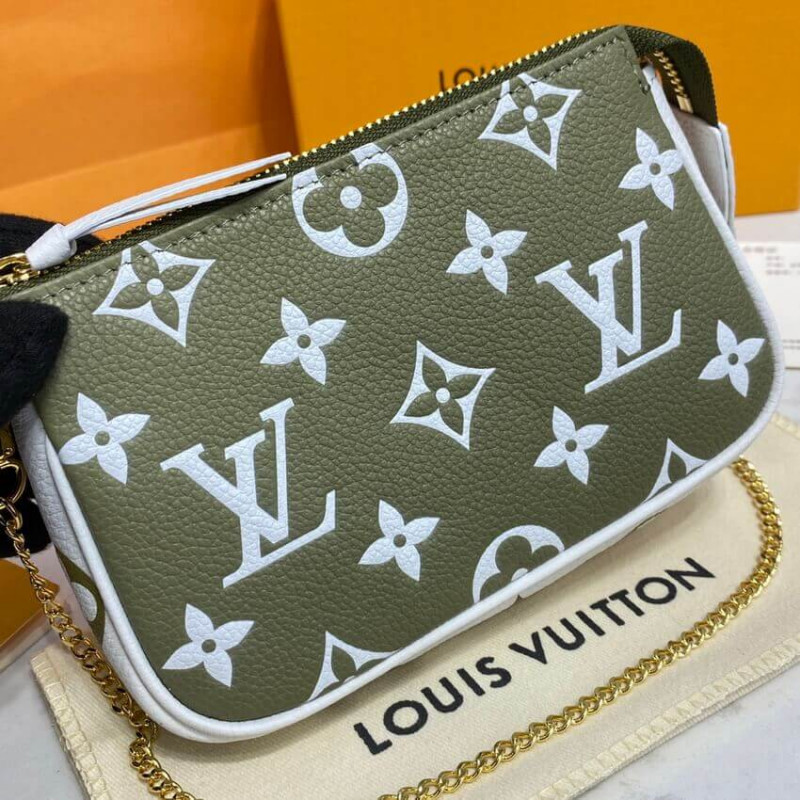 Replica Louis Vuitton Monogram Empreinte Leather Mini Pochette Accessoires M81284