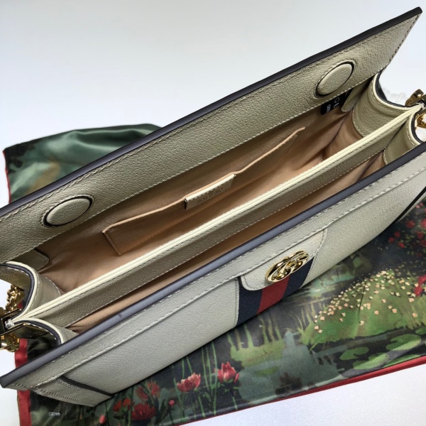 Replica Gucci Ophidia Small Shoulder Bag Black/White