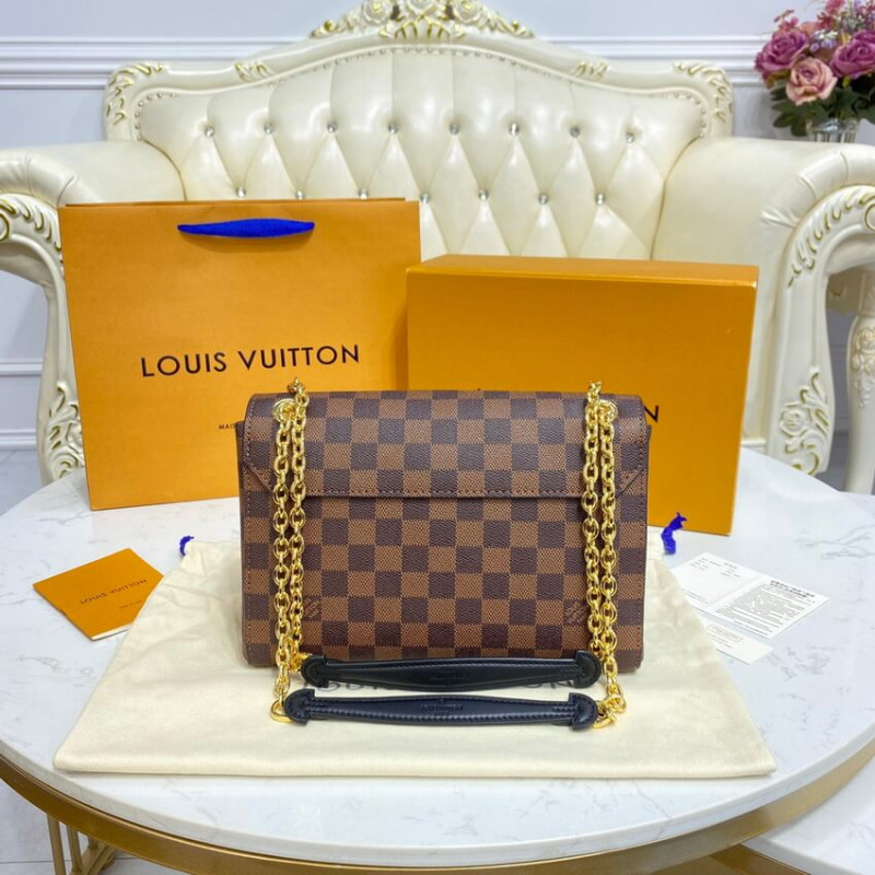 Replica Louis Vuitton Damier Ebene Canvas Vavin Pm N40110 Caramel