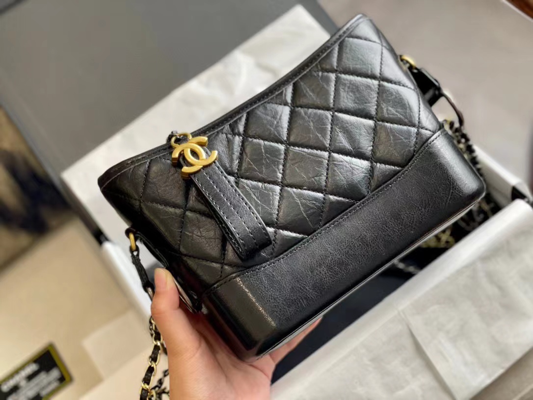Replica Chanel Gabrielle Small Hobo Bag A91810 Black
