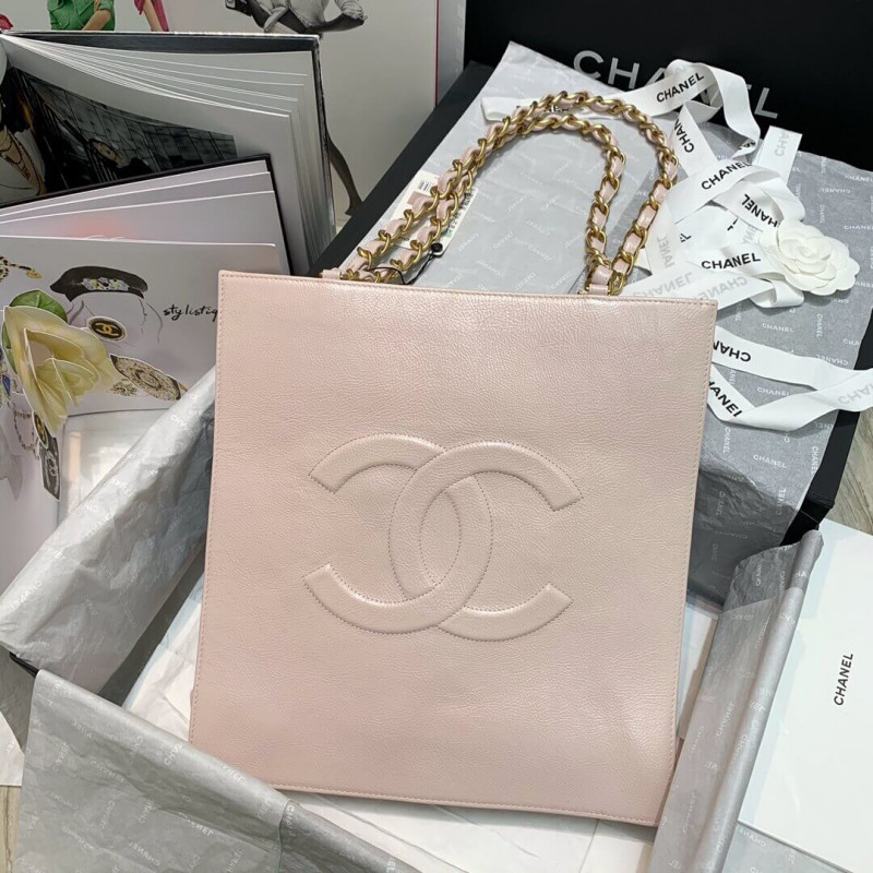 Replica Chanel Shiny Aged Calfskin Shopping Bag As1945